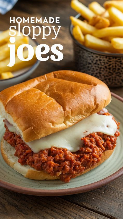 Sloppy Joes From Scratch, Hearty Recipes, Comfort Pasta, Homemade Sloppy Joes, Visual Recipes, Only One You, Hearty Dinner, Easy Homemade Recipes, Homemade Recipe