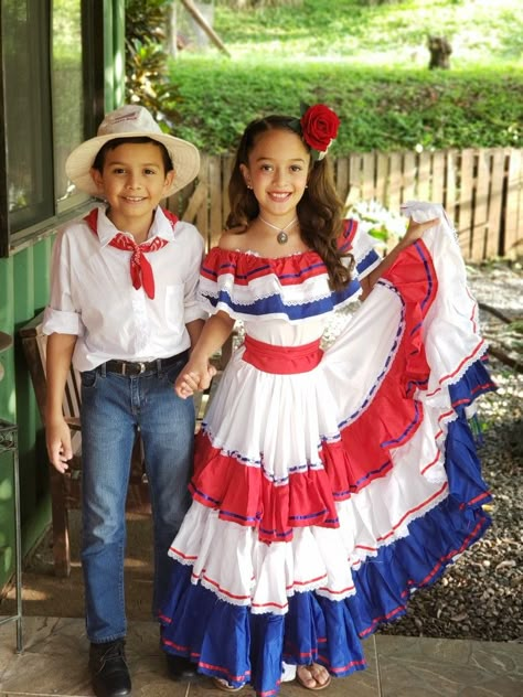 Traditional Dominican Clothing, Cuba Traditional Clothing, Costa Rica Traditional Dress, Puerto Rico Dress Traditional, Dominican Republic Traditional Dress, Costa Rica Traditional Clothing, Traditional Dominican Dress, Dominican Parade Outfit, Antigua Outfit