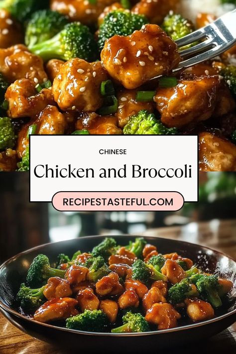 Chinese Chicken and Broccoli – A quick, healthy stir-fry packed with tender chicken, crisp broccoli, and a savory soy-ginger sauce. This easy recipe is perfect for weeknight dinners and is full of flavor without the takeout! Serve over rice for a satisfying, nutritious meal the whole family will love. Chicken And Broccoli Chinese, Chinese Chicken And Broccoli, Chicken Stir Fry Sauce, Broccoli Fried Rice, Chicken And Broccoli Stir Fry, Asian Broccoli, Soy Ginger Sauce, Chicken Broccoli Stir Fry, Easy Chicken Stir Fry