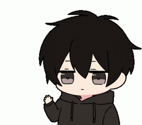 Chibi Wave Pose, Gif Profile Pictures, Chibi Gif, Anime Wave, Menhera Kun, Hello Gif, Dibujos Anime Chibi, Drawing Refrences, Anime Cat Boy