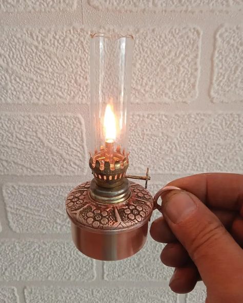 Oil lamp decor