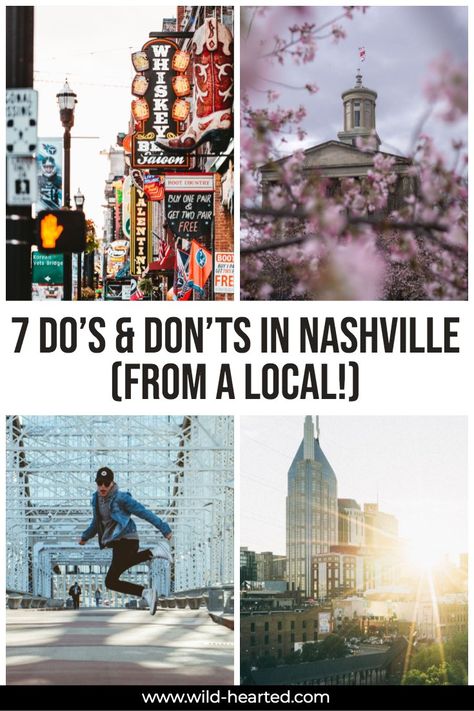 Nashville Tourist Attractions | 10 Do's and Don'ts (from a Local!!) Nashville 2023, Nashville Girls Weekend, Travel Tennessee, Nashville Things To Do, Nashville Tennessee Vacation, Nashville Murals, Nashville Travel Guide, Nashville Travel, Weekend In Nashville