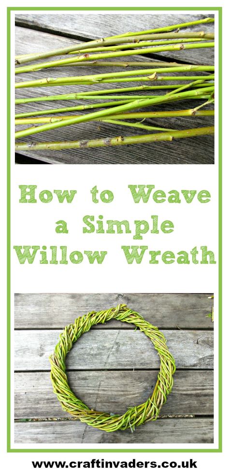 Willow Trees Garden, Branch Crafts, Willow Project, Wreath Backdrop, Rebecca King, Willow Crafts, Weaving Diy, Living Willow, Wiccan Art