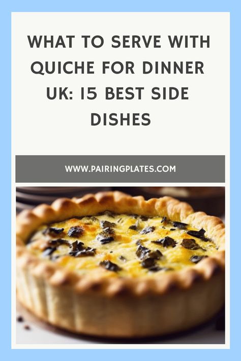 🍽�️ Looking for the perfect accompaniments to your quiche? Check out our mouthwatering list of 15 Best Side Dishes for Quiche! 😋🥗 #QuicheLovers #DinnerIdeas #FoodiesUnite What To Serve With Quiche Dinners, What To Serve With Quiche, Quiche Dinner, Sweet Potato Crust Quiche, Broccoli Cheddar Quiche, Ham And Cheese Quiche, Bacon Quiche, Cheese Quiche, Cheesy Bacon