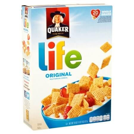 Quaker Cereal, Low Sugar Breakfast, Life Cereal, Cereal Flavors, Mini Wheats, Best Cereal, Cereal Brands, Oats Quaker, Multigrain