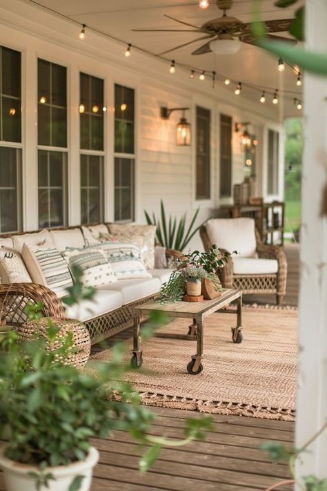 Place a few colorful floor cushions or poufs around the space for a relaxed vibe and additional seating.
Personal Touches

Add a few personal items like books, vintage pieces, or a mini shelf for a rustic look.
Suggested Hashtags
#ScreenedInPorch
#PorchMakeover
#SmallPorchIdeas
#CozyOutdoorSpace
#OutdoorDecor Western Back Porch Ideas, Rustic Front Porch Decorating Ideas, Shaded Front Porch Ideas, Front Porch Ideas Country, Back Porch Patio Ideas, Big Front Porch Ideas, Porch Patio Decorating Ideas, Wrap Around Porch Decorating Ideas, Front Patio Decorating Ideas