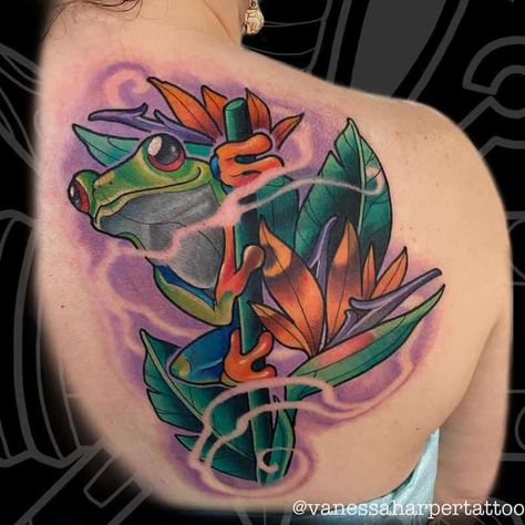 Tattoo Therapy, Tree Frog Tattoos, Turtle Tattoo Designs, Frog Tattoo, Buddha Tattoos, Saved Tattoo, Frog Tattoos, Japan Tattoo Design, Theme Tattoo