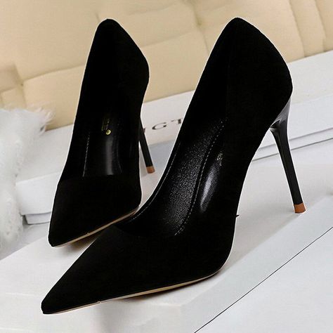 Party High Heels, Office Shoes Women, Basic Heels, Comfort Women, Fashion Office, Women Heels, Suede High Heels, Womens Stilettos, High Heels Shoes