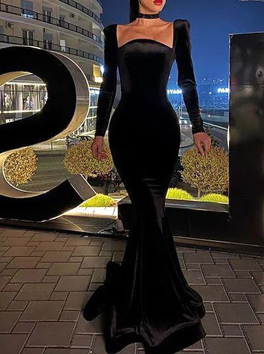 Black Long Sleeve Formal Dress, Long Sleeve Formal Dress, Sleeve Formal Dress, Gown Pictures, Velvet Prom Dress, Formal Dresses With Sleeves, Chique Outfits, Pink Prom Dress, Long Sleeve Dress Formal