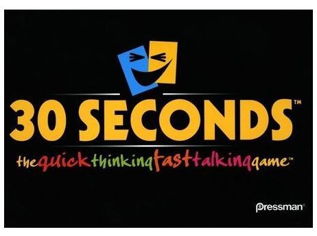 At first glance the South African game 30 Seconds looks a bit like Trivial Pursuit. Players play in teams of two. Every turn, a player takes a card with five famous names on them, and tries to describe those names to his partner, who tries to guess what is being described. The goal is to guess as many words as possible in, you guessed it, 30 seconds. 30 Seconds Game, Trivial Pursuit, Famous Names, Game Logo, 30 Seconds, South African, The South, Board Games, Card Games