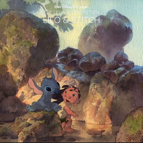 Custom artwork for 'Lilo & Stitch' in the style of Disney's The Legacy Collection. I used concept art from the film for this one. Visual Development Art, Lilo And Stitch 2002, Animation Disney, Lilo Y Stitch, Lilo Et Stitch, Disney Concept Art, Walt Disney Animation, Art Disney, Lilo Stitch