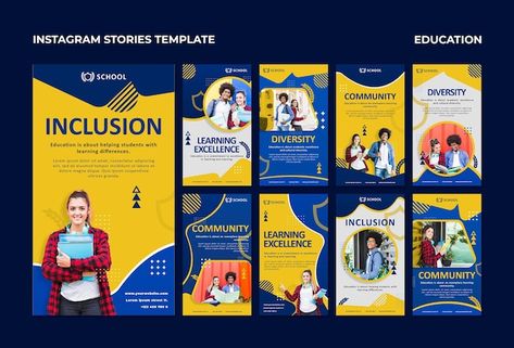 Learning Differences, Instagram Graphics, Education School, School Education, Story Templates, Instagram Story Template, Story Template, Insta Story, Ig Story