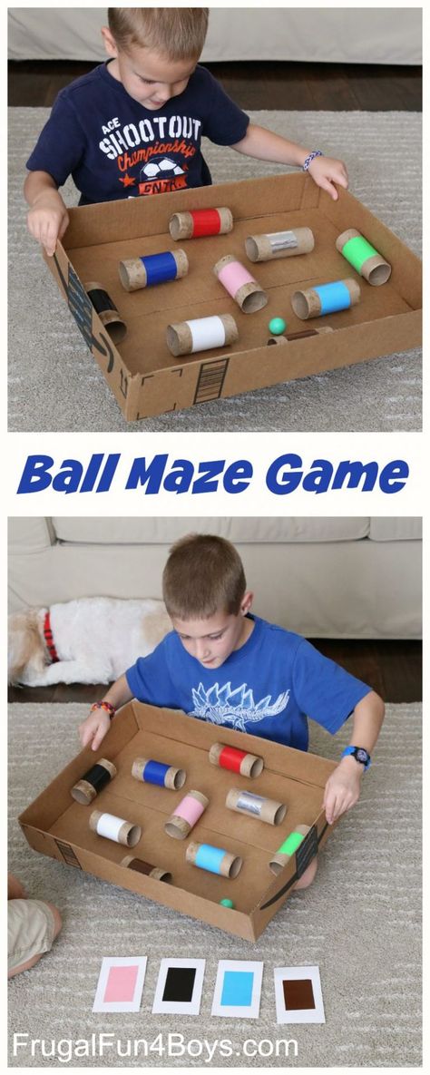 Make a Ball Maze Hand-Eye Coordination Game - Frugal Fun For Boys and Girls Jellyfish Kids, Ocean Theme Crafts, Educational Websites For Kids, Coordination Activities, Boredom Busters For Kids, Maze Game, Hobbies That Make Money, Boredom Busters, Hobby Horse