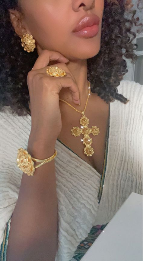 Habesha jewelry Set Eritrean Jewelry Gold, Ethiopian Wedding Jewelry, Habesha Jewelry Gold, Ethiopian Gold Jewelry, East African Jewelry, Habesha Gold, Eritrean Jewelry, Ethiopian Aesthetic, Habesha Jewelry