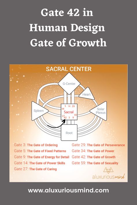 Gate 42 aka Gate of Growth explained. Human Design, Human Design System, Projector Energy Type, Generator Energy Type, Manifesting Generator Energy Type, Manifestors Energy Type, Human Design Tools, Human Design Types, Human Design Chart, Human Design System Superpowers, Reflector Energy Type, Human Design Authority, Human Design Art, Human Design Strategy, Manifestors, Human Design, Manifestor Energy, human design gates, human design gate 42, Human design gates and channels Human Design Strategy, Human Design Manifestor, Human Design Gates, Human Design Types, Manifesting Generator, Human Design Chart, What Is Human, Human Design System, Human Design