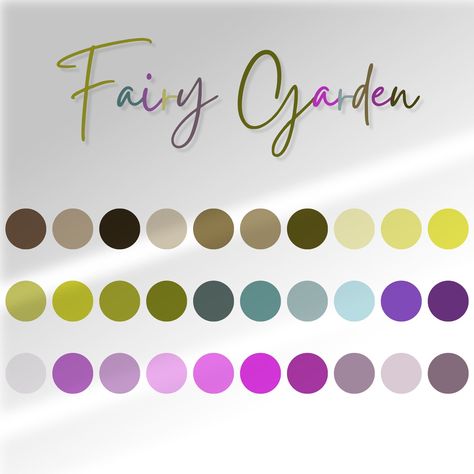 Color Palette Fairy Color Palette, Garden Color Palette, Color Palette Hex Codes, Palettes Color, Procreate Color Palette, Illustration Procreate, Hex Codes, Fairy Coloring, Mermaid Inspired