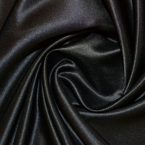 Black Duchess Satin  150cm wide 100% Polyester Approx 226gsm Made in Japan  Dry clean / Hand wash recommended **Cool Iron**  £8.99 per metre  Our 100% Polyester Duchess Satin Fabric is our top of the range satin fabric. It is a heavy, matt satin that is perfect for dresses, skirts, bridal wear and even cravats. Satin Fabrics, Charmeuse Fabric, Prom 2023, Plain Colour, Timeless Looks, Duchess Satin, Gucci Soho Disco Crossbody, Dressmaking Fabric, Knitting Wool