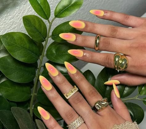 55 Sun kissed Summer nails ideas that you will love - miss mv Fluro Yellow Nails, Trendy Summer Nails 2024 Almond, Fluro Nails, Deb Nails, Mystical Nails, F1 Nails, Unique Summer Nails, Nails Western, Mood Nails