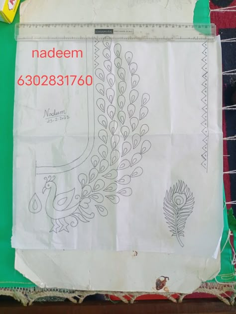 Lehenga Embroidery, Types Of Embroidery Stitches, Onam Outfits, Peacock Embroidery Designs, Saree Tassels Designs, Aari Design, Flower Pattern Drawing, Latest Bridal Blouse Designs, Hand Work Design