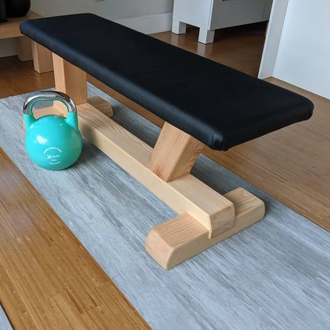 Home Gym Bench, Gym Bench, Home Made Gym, Diy Fitness, Diy Gym Equipment, Home Gym Garage, Workout Room Home, Diy Home Gym, Diy Gym