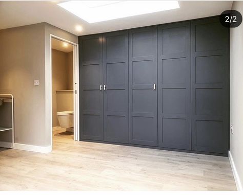 Floor To Ceiling Cupboards, Rumpus Room, Industrial Floor, Fitted Wardrobes, Floor To Ceiling, Black Floor, Cupboard Doors, Built In Wardrobe, Cupboard