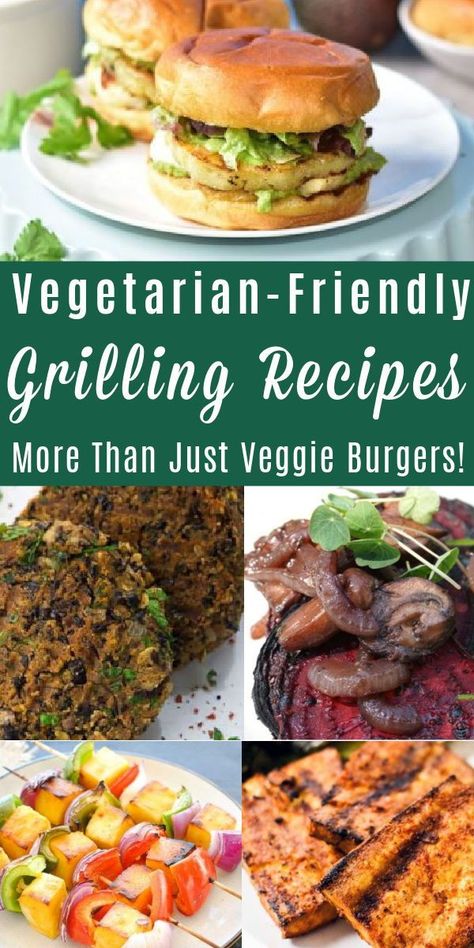 Skip the meat this year, not the grill. These vegetarian grilling recipes are delicious and perfect for grilling season. No boring recipes, just amazing food. Vegetarian Cookout, Vegan Grilling Recipes, Vegetarian Grilling Recipes, Summer Vegetarian Recipes, Vegetarian Grilling, Recipes Sides, Grilling Recipes Sides, Vegetarian Bbq, Vegetarian Barbecue