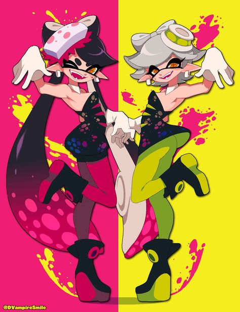 Splatoon 2 Marie, Splatoon Fan Art, Splat Tim, Squid Sisters, Callie And Marie, Splatoon 2 Art, Nintendo Fan Art, Splatoon Comics, Splatoon