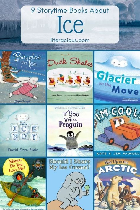 Storytime Theme: Ice – Literacious Storytime Themes, Activity Games For Kids, Storytime Ideas, Library Resources, Popular Childrens Books, Animals And People, Kindergarten Readiness, Mo Willems, Unit Studies