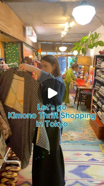 Sakuraco on Instagram: "Would you try kimono thrift shopping? 👘  #tokyo #kimono #vintagekimono #thrifting" Shopping Tokyo, Japanese Travel, Kimono Japan, Fashion Everyday, Japan Trip, Vintage Kimono, Thrift Shopping, Japan Travel, You Tried