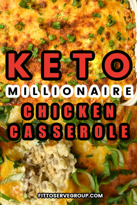 Easy Keto Millionaire Chicken Casserole Keto Dinners With Rotisserie Chicken, Keto Millionaire Chicken Casserole, Keto Comfort Food Dinners, Keto Recipes With Rotisserie Chicken, Healthy Rotisserie Chicken Meals, Rotisserie Chicken Recipes Keto, Millionaire Chicken, Keto Rotisserie Chicken Recipes, Rotisserie Chicken Casserole Recipes