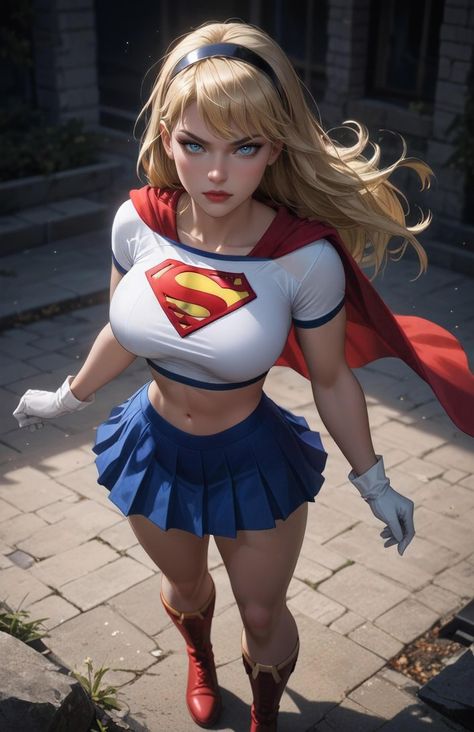 Supergirl by JFsGallery Supergirl Superman, Supergirl Cosplay, Supergirl Comic, Super Women, Superman Comic, Fairytale Fantasies, Arte Dc Comics, Dc Art, Melissa Benoist