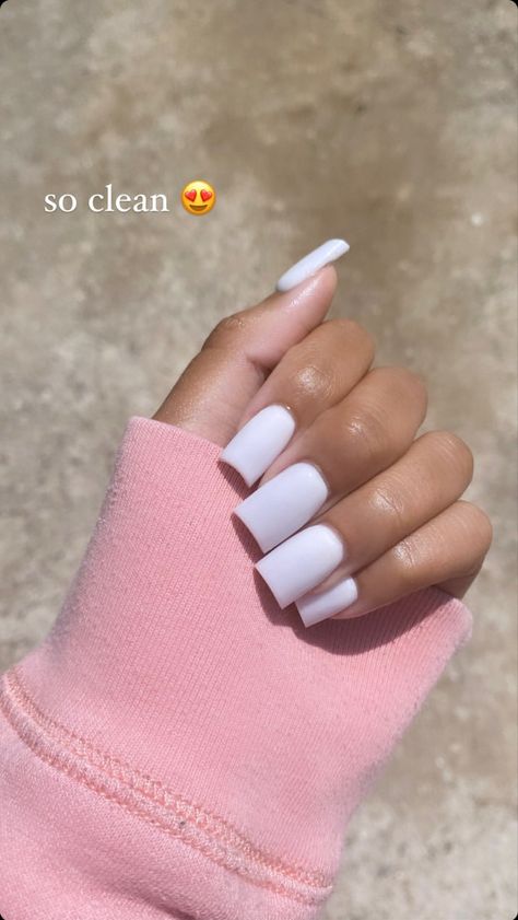 Off White Nails Acrylic, Dope Nails Square, Off White Nails, White Nails Acrylic, Acrylic Toe Nails, Claw Nails, White Acrylic Nails, Simple Acrylic Nails, Nails Square