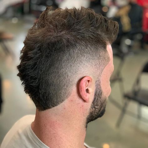 Mens Burst Fade, Short Burst Fade, France Haircut, Fohawk Haircut Fade, Epic Hairstyles, Fohawk Haircut, Mohawk Fade, Burst Fade Mohawk, Crew Cut Haircut