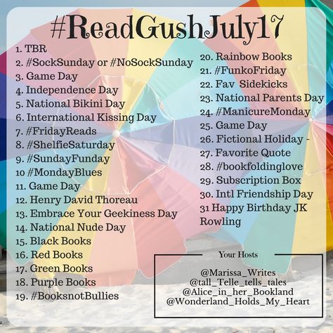 July Challenge 30 Day, Bookstagram Photo Challenge, July Reading Challenge, Summer Book Challenge, Bookstagram Challenge, Summer Reading Challenge For Kids Ideas, Instagram Photo Challenge, International Kissing Day, Bookstagram Ideas