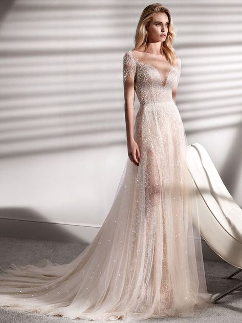 Nicole Spose Wedding Dress, Pnina Wedding Dresses, Nicole Spose, Blush Pink Wedding Dress, Making A Wedding Dress, Plus Wedding Dresses, Pnina Tornai, A Wedding Dress, فستان سهرة