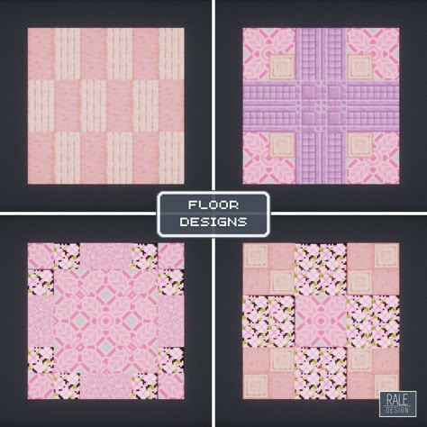 Flooring Minecraft, Pink Minecraft, Minecraft Idea, Pink Floor, Minecraft Things, Floor Designs, Minecraft House, Minecraft Builds, Minecraft Ideas