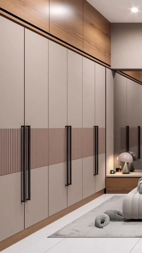 Wardrobe Laminate Design, Wall Wardrobe Design, Bedroom Design Styles, House Interior Design Styles, تصميم داخلي فاخر, Modern Cupboard Design, Bedroom Interior Design Luxury, Interior Design Your Home, Desain Furnitur Modern