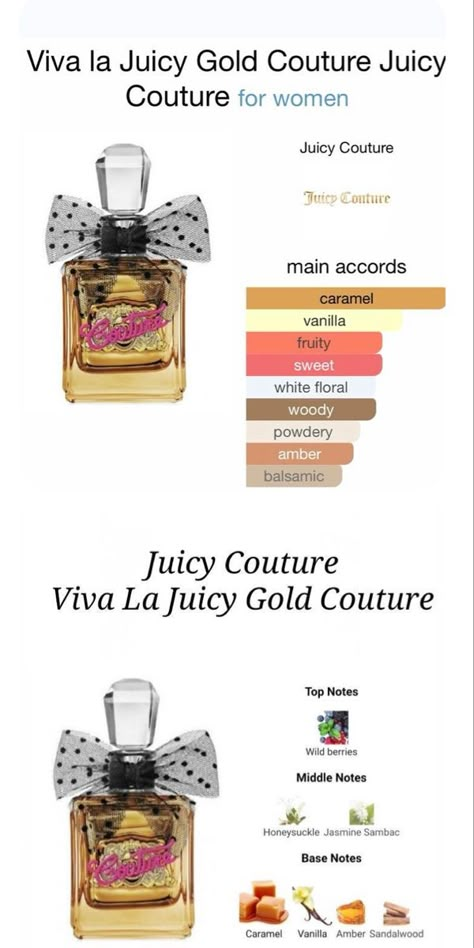 Viva la Juicy Gold Couture Juicy Couture for women Juicy Couture Gold Perfume, Juicy Couture Viva La Juicy Perfume, Juicy Couture Perfume Aesthetic, Cologne Recipes, Moonlight By Ariana Grande, Ariana Grande 13, Viva La Juicy Gold Couture, Juicy Gold Couture, Georgia Armani