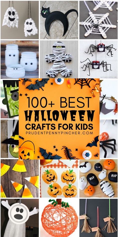 Get crafty this fall with these halloween crafts for kids. From halloween crafts for toddlers to halloween crafts for school, there are plenty of fun and easy halloween craft ideas to make. #halloween #crafts #halloweencrafts #halloweendecorations #halloweendecor #diy #diycrafts #craftsforkids