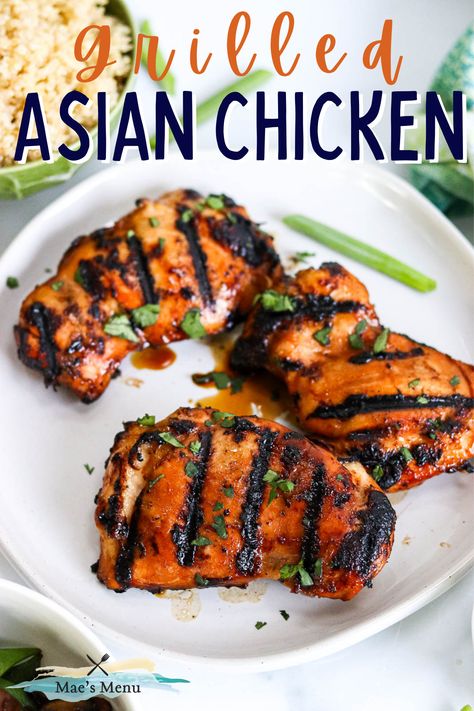 Chinese Grilled Chicken, Seasoned Grilled Chicken Recipes, Asian Barbeque Chicken, Bbq Asian Chicken, Barbecue Chicken Recipes Grilled, Asian Inspired Chicken Marinade, Sweet Chicken Marinade For The Grill, Japanese Grilled Chicken, Easy Asian Chicken Marinade