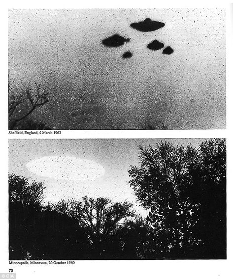 Unexplained happenings: The CIA recently released files from its archives investigating reports of alien and UFO sightings. The organization said the declassified documents will interest both believers and skeptics Recent Ufo Sightings, Central Intelligence, Unidentified Flying Object, Unexplained Phenomena, Intelligence Agency, Alien Abduction, Aliens And Ufos, Ufo Sighting, Flying Saucer