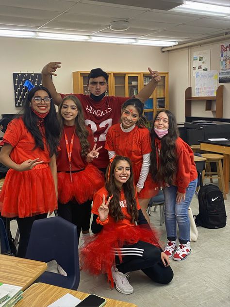 Wear Red Day Spirit Week, Class Colors Spirit Week, Color Wars Spirit Week Red, Spirit Day Ideas, Spirit Day, Color Wars, Senior Stuff, Red Ribbon Week, Red Day