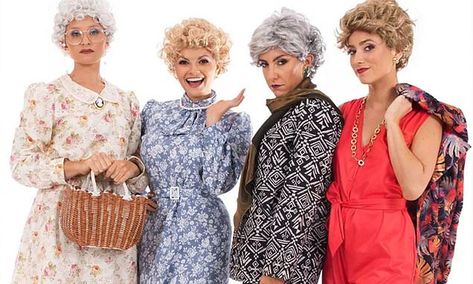 Golden Girls Costume, Golden Girls Costumes, Homemade Couples Costumes, Funny Group Halloween Costumes, Girl Group Halloween Costumes, Best Group Halloween Costumes, Girl Group Costumes, Girl Group Costume, Couple Halloween Costumes For Adults