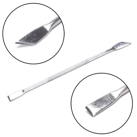 Nail Cuticle Remover Skin Cleaner Stainless Doubl Sided Spoon Pusher Art TooWY Fashion Accessories Illustration, Fashion Accessories Photography, Cuticle Remover, Professional Nail Art, Nail Cuticle, Pedicure Nail Art, Cuticle Pusher, Womens Nails, Pedicure Nails