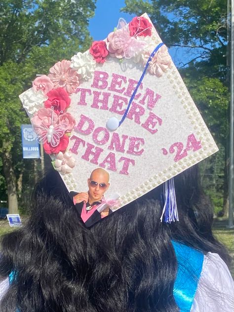 Graduation Cap Designs, Cap Ideas, Graduation Hat, Cap Designs, Grad Cap, Graduation Cap, Pitbull, Level Up