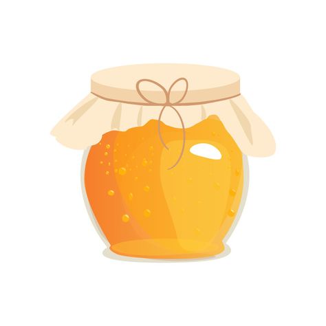 Cute Honey Jar Drawing, Honey Jar Drawing, Honey Jar Illustration, Organic Food Labels, Honey Illustration, Bee Banners, Fish Oil Capsules, Diy Mod Podge, Honey Art