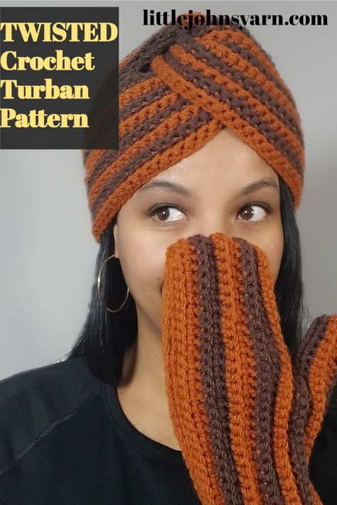 Crocheted Turban Pattern Free, Crochet Kangol Hat Free Pattern, Crochet Turban Pattern Free Twisted Headband, Turban Crochet Hat Free Pattern, Crochet Hair Wraps Free Pattern, Crochet Turban Hat Pattern Free, Crochet Head Wrap Pattern Free, Crochet Turban Pattern Free, Crochet Turban Pattern