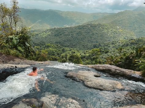 Infinity Pool Hike in Naguabo (El Yunque): Complete Guide El Yunque Rainforest Hiking, Naguabo Puerto Rico, Puerto Rico El Yunque, El Yunque Puerto Rico, Puerto Rico San Juan, Rincon Puerto Rico, Jungle Hike, Puerto Rico Island, El Yunque Rainforest