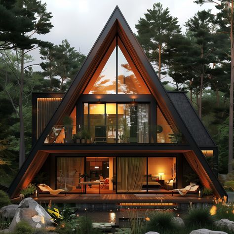 IONVISUALS: 3D VISUALIZATION AND DESIGN (@ionrender) • Фото и видео в Instagram Interior Natural Light, House Design Concept, Yurt Life, Building A Wooden House, Investment House, Cozy Interiors, Swiss Chalet, A Frame House Plans, Architectural Design House Plans