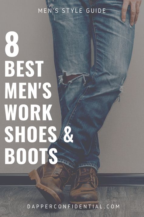 Are you on the hunt for the best men’s work shoes? Start with our guide for a rundown on duty shoes and work boots, what to look for, and some of the most comfortable and durable styles available. Mens Office Fashion, Engineer Boots Men, Best Work Shoes, Work Shoes For Men, Casual Work Shoes, Men's Office, Boots Men Outfit, Comfortable Work Shoes, Mens Work Shoes